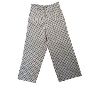 Jules&Leopold Atlier High Rise Tan White Wide Leg NWT‎ Trouser Pants Size M